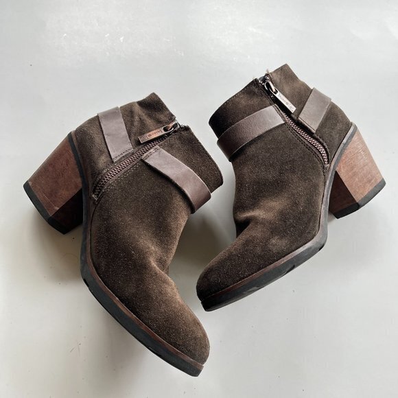 Bussola Reikia‎ Vik Dark Brown Suede Ankle Boots Womens Size 40 US 9.5 10… - Picture 7 of 11